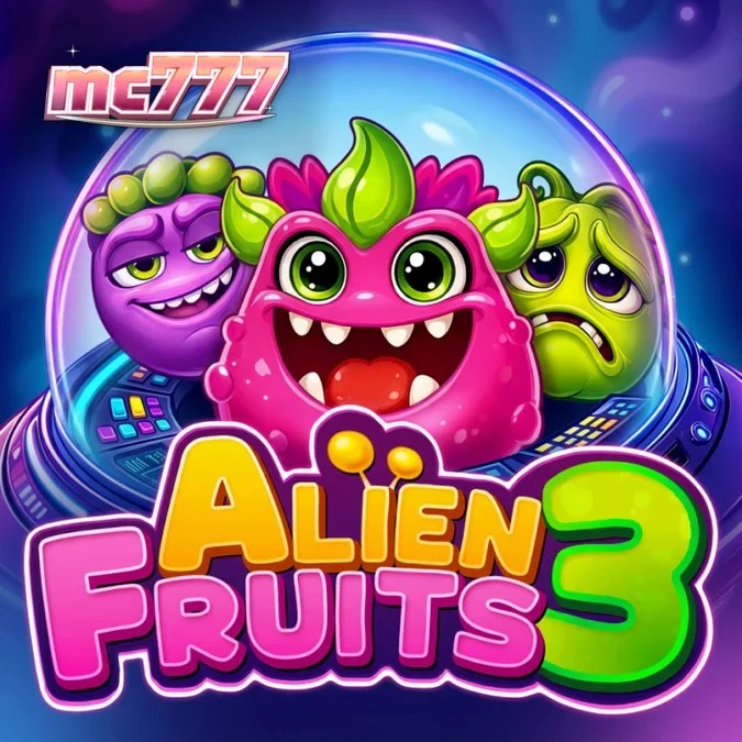 Tampilan antarmuka seluler slot Alien Fruits 3